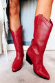 A League Of My Own Western Cowboy Boots (Red Snake) - NanaMacs