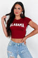 Rep My Team Textured Graphic Tee (Alabama) - NanaMacs