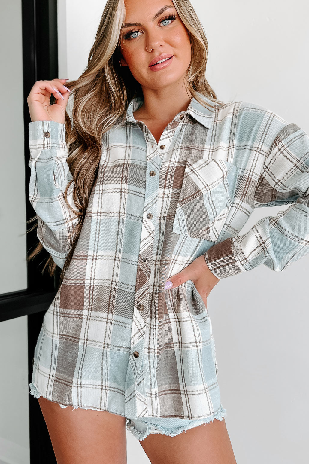 Oversized Plaid Shirt