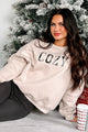 Slowing It Down Plaid "Cozy" Sweatshirt (Taupe) - NanaMacs