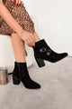 Back On My Feet Buckle Strap Booties (Black) - NanaMacs