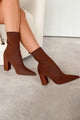 Ultimate Baddie Knit Booties (Chocolate) - NanaMacs