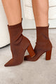 Ultimate Baddie Knit Booties (Chocolate) - NanaMacs