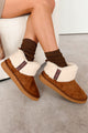 Snow Excited Sherpa Cuff Ankle Booties (Tan) - NanaMacs