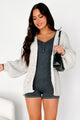 Lunar Wonder Metallic Knit Cardigan (Silver) - NanaMacs