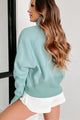 New Obsession Fleece-Lined Half-Zip Scuba Pullover (Mint Blue) - NanaMacs