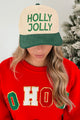 "Holly Jolly" Two-Toned Corduroy C.C. Cap (Green)