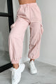 Always Winging It Cargo Joggers (Blush) - NanaMacs