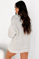 Lunar Wonder Metallic Knit Cardigan (Silver) - NanaMacs