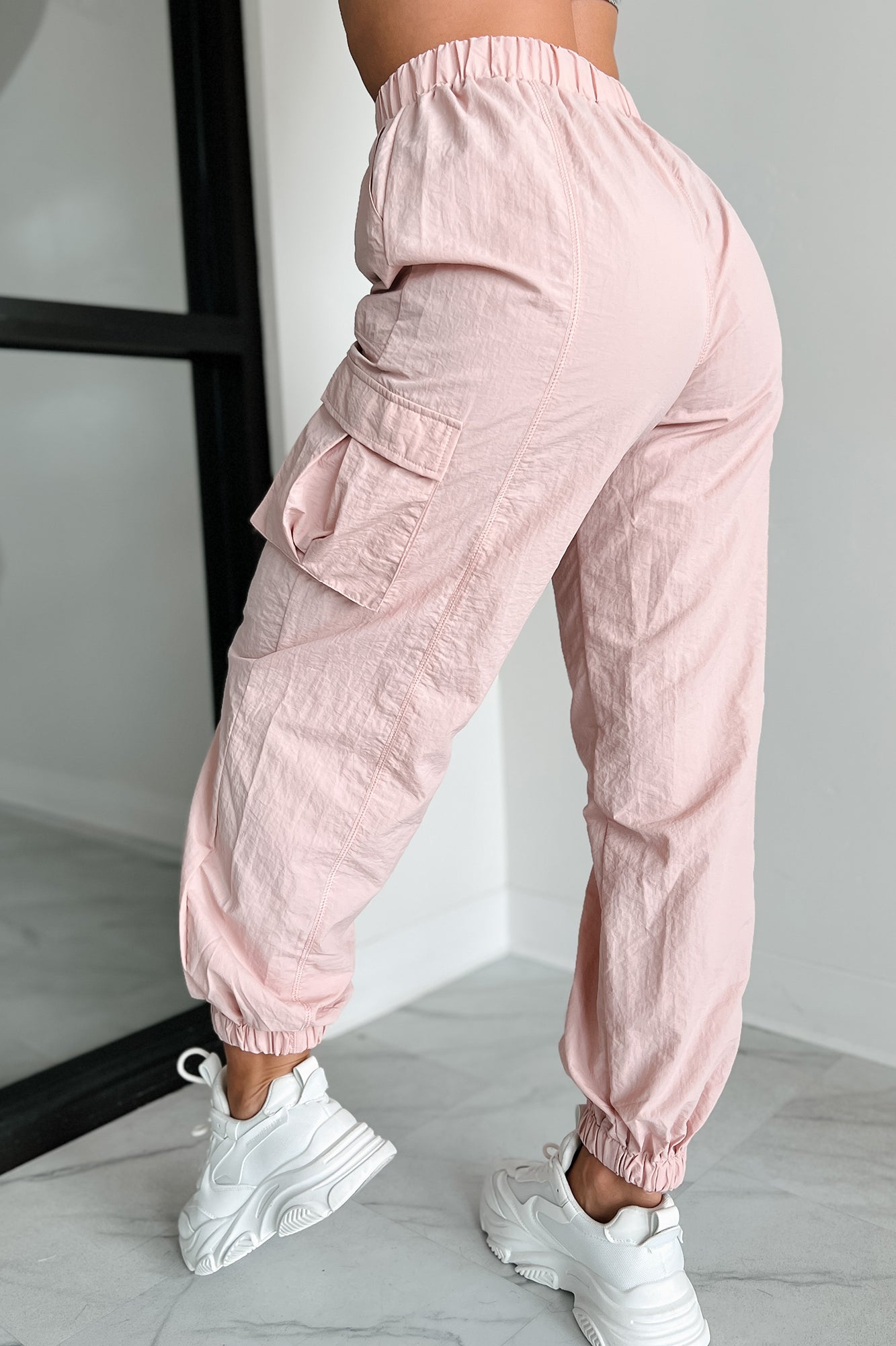 Always Winging It Cargo Joggers (Blush) - NanaMacs