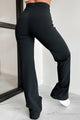 Work Talk High Waist Dress Pant (Black) - NanaMacs