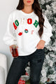 Santa's Calling Holiday Sweatshirt (Off White) - NanaMacs