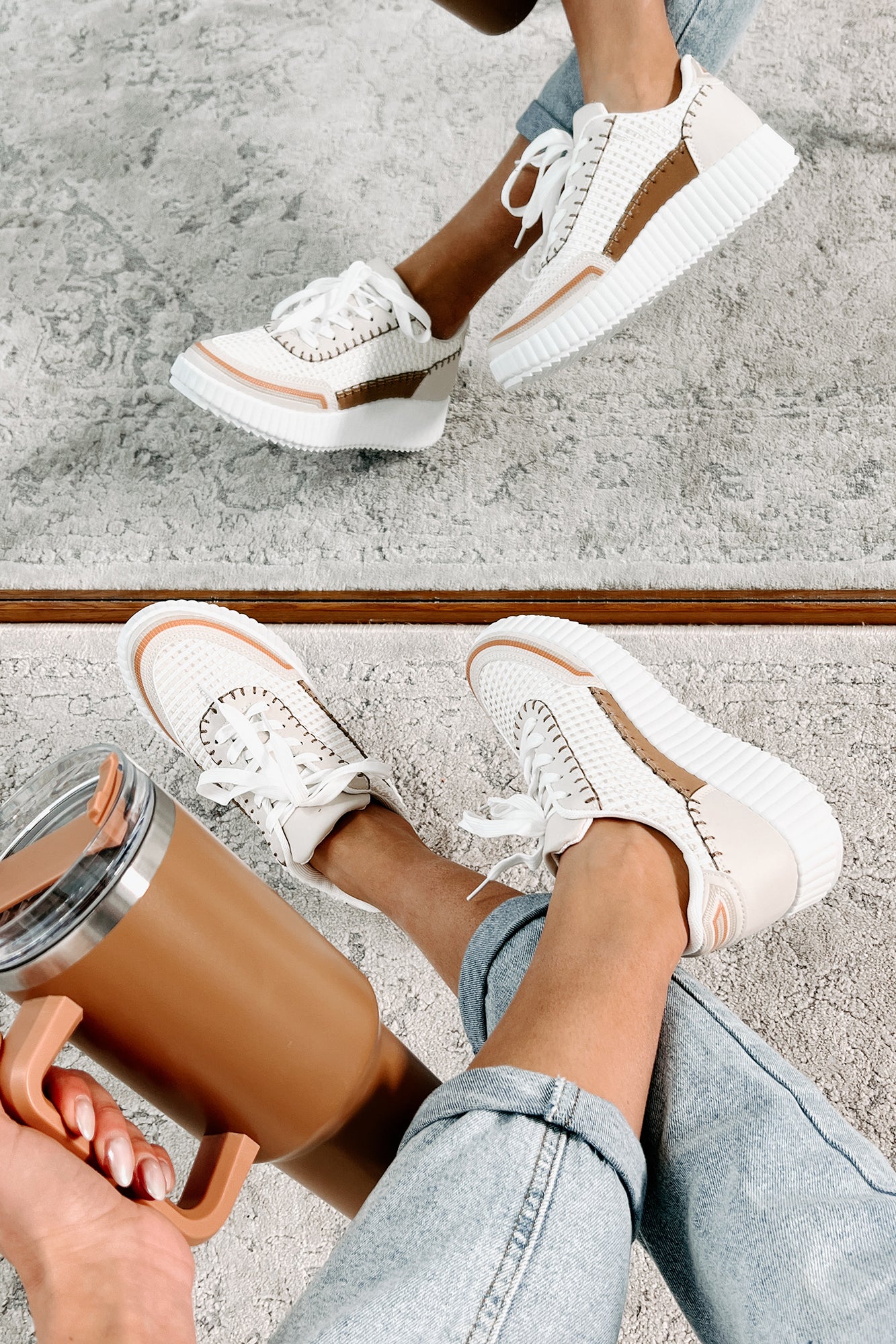 Taupe deals platform sneakers