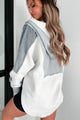 Blissful Weekend Oversized Hooded Pullover (Heather Grey) - NanaMacs