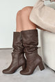 Holden Slouchy Mid-Calf Boots (Brown) - NanaMacs