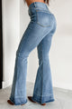 Evelynn Judy Blue High Rise Tummy Control Flare Jeans (Medium) - NanaMacs