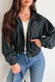 Chronically Casual Faux Suede Jacket (Black) - NanaMacs