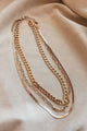 Sophisticated Touch Layered Chain Necklace (Gold) - NanaMacs