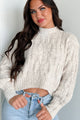 Banff Babe Cable Knit Sweater (Oatmeal) - NanaMacs