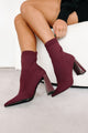 Copy My Style Knit Booties (Wine) - NanaMacs