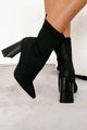 Copy My Style Knit Booties (Black) - NanaMacs