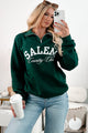 "Salem Country Club" Quarter-Zip Sweatshirt (Forest Green) - NanaMacs