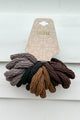 Out Of My Face Textured Scrunchie Pack (Brown Multi) - NanaMacs