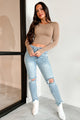 By The Book Seamless Long Sleeve Top (Portabella) - NanaMacs