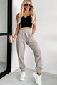 Damaris Fleece Jogger Sweatpants (Ash) - NanaMacs