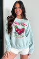 "Sweet And Delicious" Graphic Sweatshirt (Light Sage) - NanaMacs