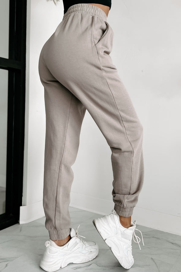 Damaris Fleece Jogger Sweatpants (Ash) - NanaMacs