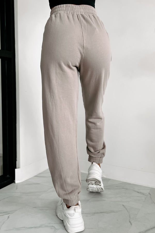 Damaris Fleece Jogger Sweatpants (Ash) - NanaMacs