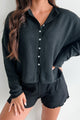 Henrik Lightweight Button Cardigan (Black) - NanaMacs