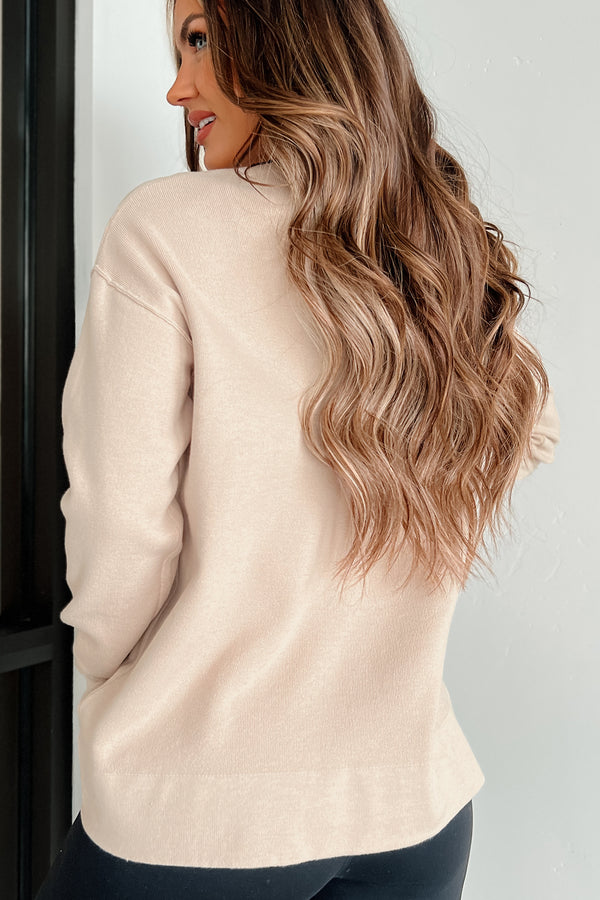 Augusta Oversized Sweater (Oatmeal) - NanaMacs