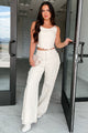 Roswell Frayed Seam Wide Leg Jeans (Off White Denim) - NanaMacs