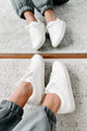 Old Friends Faux Leather Sneakers (White) - NanaMacs