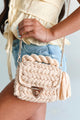 Flaunting My Style Braided Fabric Handbag (Beige) - NanaMacs