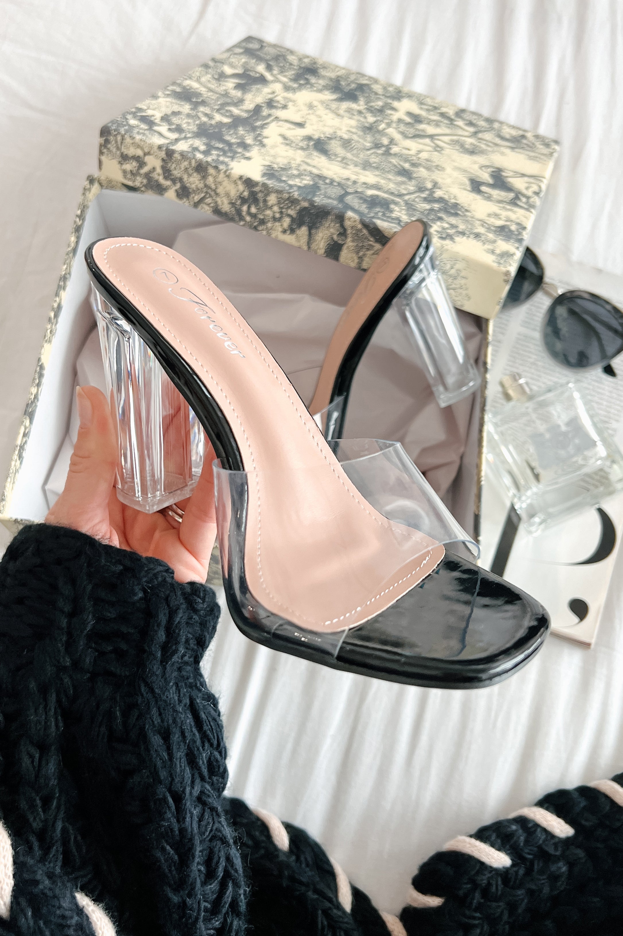 Clear heels clearance forever 21