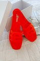 Party Animal Cut-Out Jelly Sandals (Orange) - NanaMacs