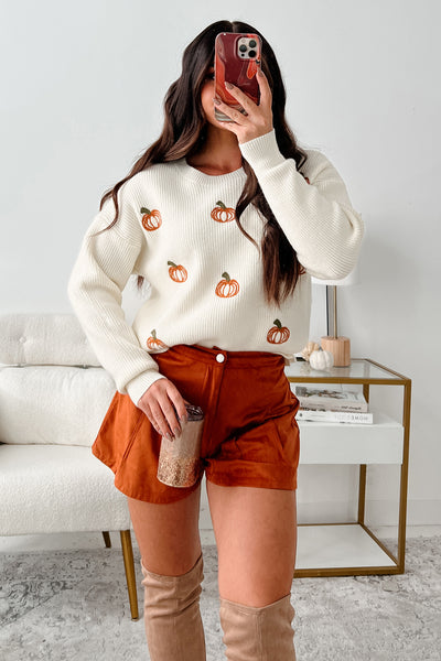 It's Pumpkin Season Pumpkin Sweater (Cream) - NanaMacs