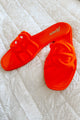 Party Animal Cut-Out Jelly Sandals (Orange) - NanaMacs