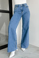 Mario High Rise Wide Leg Vervet Jeans (Medium) - NanaMacs