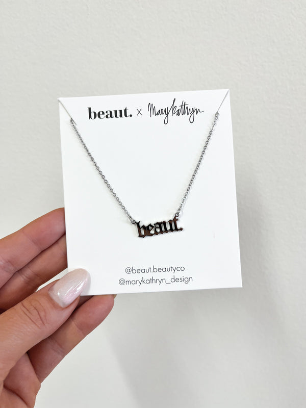 PREORDER "Beaut." Necklace + FREE Golden Hour - NanaMacs