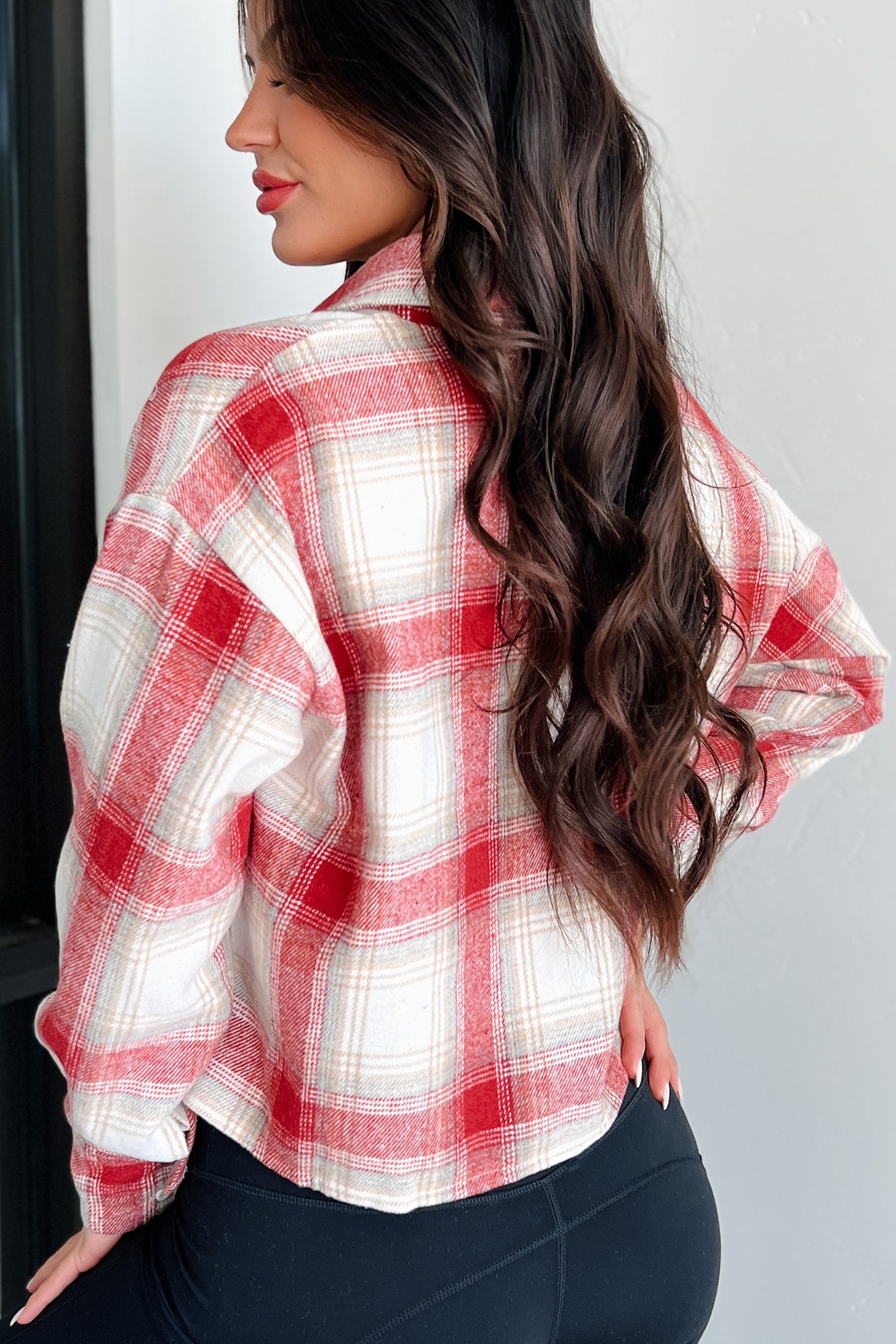 A Little Unpredictable Plaid Button-Down Shirt (Wine Combo) - NanaMacs