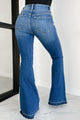 Toronto High Rise Cross-Waist Kancan Flare Jeans (Medium) - NanaMacs