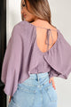 Great Ambition Bubble Sleeve Bodysuit (Plum) - NanaMacs