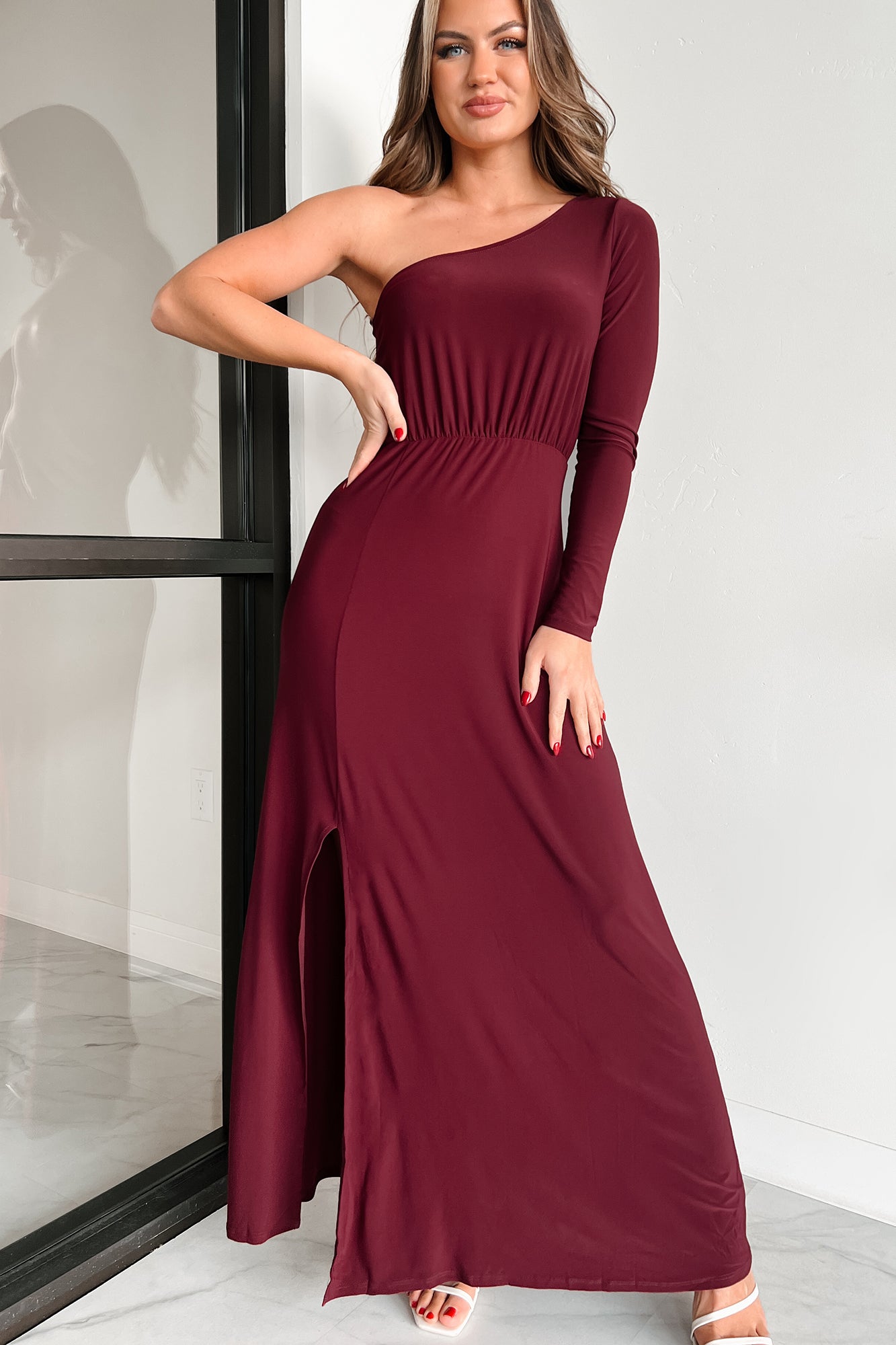 Buy KIRA Maroon Dresses For Women Long Sleeve Midi Dress17033-11 Small at  Amazon.in