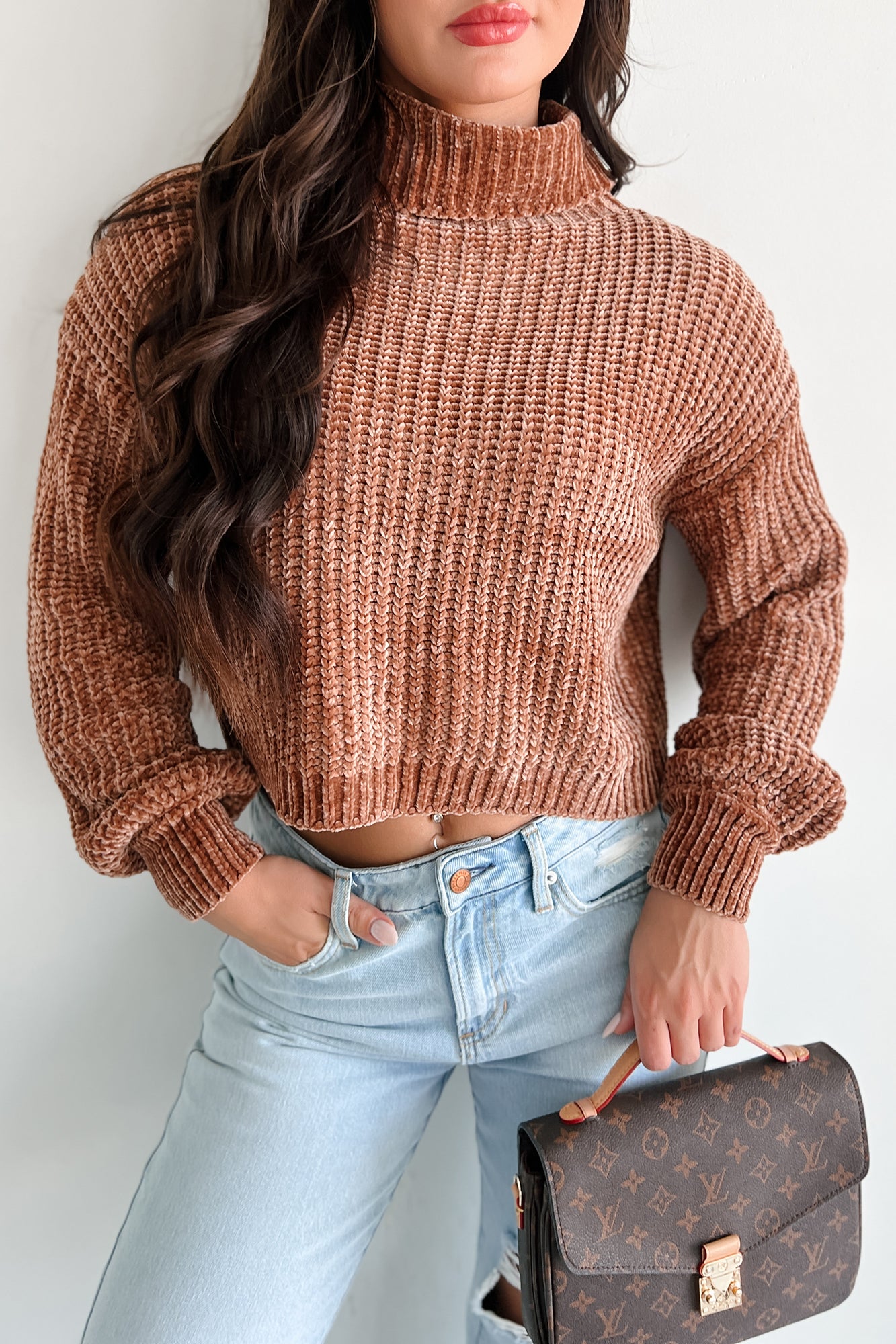 Autumn Comforts Zenana Chenille Sweater (Deep Camel) - NanaMacs