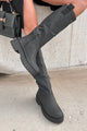 Forever That Girl Knee High Lug Sole Boots (Black) - NanaMacs
