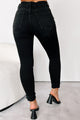 Kellie Comfort Stretch Skinny Vervet Jeans (Washed Black) - NanaMacs